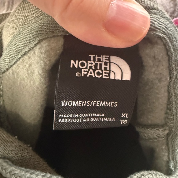 The North Face Olive Green Hoodie XL - Picture 6 of 7